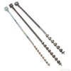 3x Old Eyed Long Auger Drills - 1/2", 3/4", 7/8"