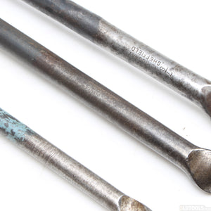 3x Old Eyed Long Auger Drills - 1/2", 3/4", 7/8"