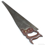Old Decorative Wooden Handled Hand Saw - 26" - 7tpi (Mahogany)