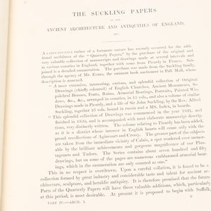 Old Quarterly Papers on Architecture Book | Volume II C.1844