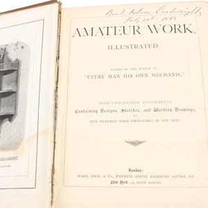 Old Amateur Work Book C.1885