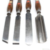 4x Old Henry Taylor Wide Wood-Turning Tools - UK ONLY