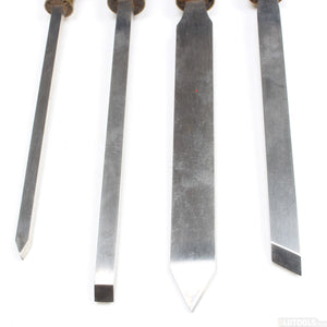 4x Old Henry Taylor Wood-Turning Tools - UK ONLY