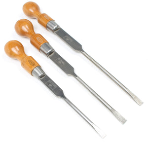 SOLD - Old Graduated Marples "Skidproof" Screwdrivers Set (Beech)