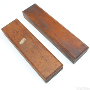2x Boxed Oilstone Sharpening Stones - Medium & Fine