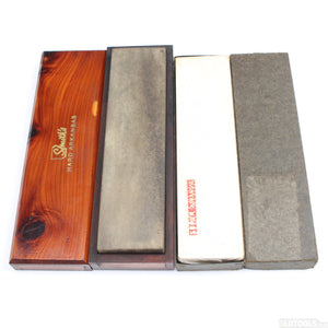 2x Arkansas Oilstone Sharpening Stones - Hard & Super