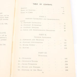 Sanitary Administration Book C.1937