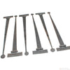 6x Old Long Iron Hinges - 18" - OldTools.co.uk