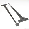 6x Old Long Iron Hinges - 18" - OldTools.co.uk