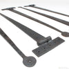 6x Old Long Iron Hinges - 18" - OldTools.co.uk