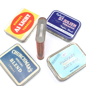 5x Old Tobacco Tins