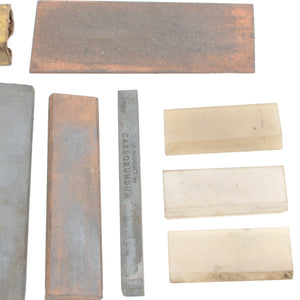 10x Old Small Sharpening Stones / Slipstones