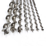 7x Ridgway Twist Auger Bits - 1/4" - 3/4"