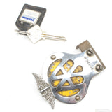 Old AA Motorcycle Badge and AA Key - OldTools.co.uk