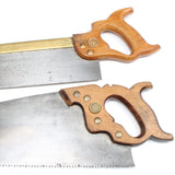 2x Old Warranted Superior Hand Saw & Tenon Saw (Beech)