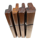 4x Old Early Mutter Wooden Hollow & Round Planes (Beech) - OldTools.co.uk