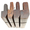 4x Old Early Mutter Wooden Hollow & Round Planes (Beech) - OldTools.co.uk