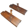 2x Old Early Mutter Wooden Ogee Planes (Beech) - OldTools.co.uk