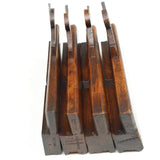 4x Old Early Mutter Wooden Moulding Planes (Beech) - OldTools.co.uk
