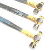 3x Old Ball-Pein Hammers (Ash) - OldTools.co.uk