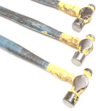 3x Old Ball-Pein Hammers (Ash) - OldTools.co.uk