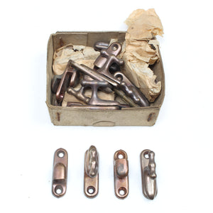 10x Old Brass Showcase Fasteners