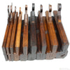 9x Old Early Madox Wooden Hollow & Round Planes C. 1748-1775 (Beech)
