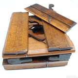 9x Old Early Madox Wooden Hollow & Round Planes C. 1748-1775 (Beech)