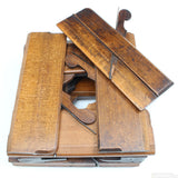 9x Old Early Madox Wooden Hollow & Round Planes C. 1748-1775 (Beech)