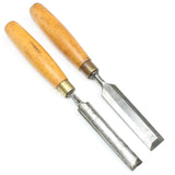 Sorby Firmer Gouge & Bevel Edge Chisel - 18mm, 25mm (Boxwood)