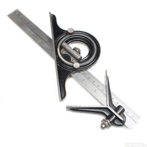 Old Rule, Protractor and 45 Degree Angle - OldTools.co.uk