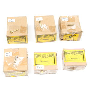 Brass Slotted Screws (CSK) - Sizes 3 & 4