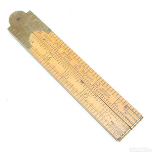 Rabone Wooden Rule - No. 1377 (Boxwood) - OldTools.co.uk