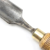 SOLD - Old Wide Outcannel Firmer Gouge - 1 1/2’’ (Ash) CHISELS