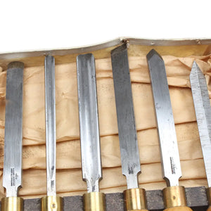 SOLD - Old Wm Marples Woodturning Tools Set - UK ONLY chisels