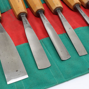 15 Piece Scharwaechter Carving Tool Set - OldTools.co.uk