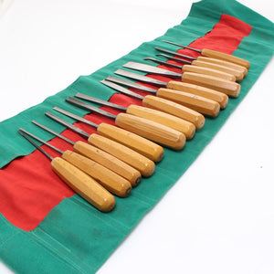 15 Piece Scharwaechter Carving Tool Set - OldTools.co.uk