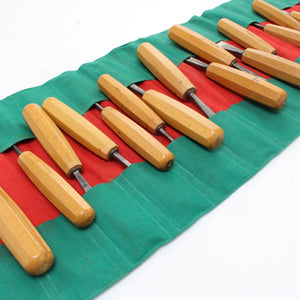 15 Piece Scharwaechter Carving Tool Set - OldTools.co.uk