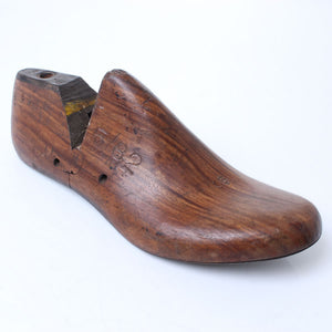 Clog Makers Wooden Shoe Last (Dark Wood) - OldTools.co.uk