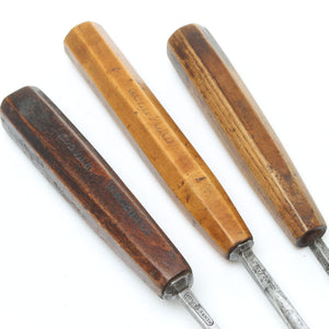 3 Vintage Henry Taylor Carving Tools