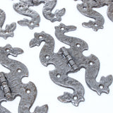4x Large Snake Hinges (+ 1 Spare) - OldTools.co.uk