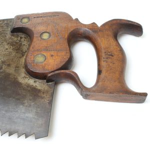 SOLD - Old James Gregg Rip Saw - 28”- 3 1/2tpi (Beech)