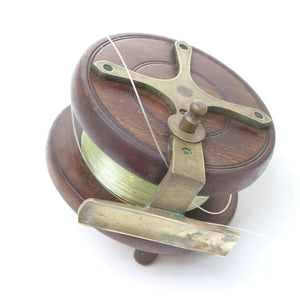 Old Wooden Fishing Reel