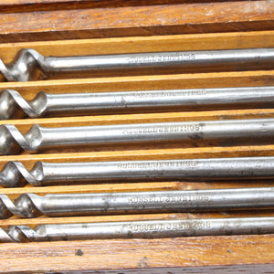 SOLD - 3-Tier Wooden Boxed Russell Jennings Drill Bits Set (Beech)