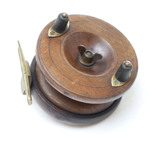 Old Wooden Fishing Reel