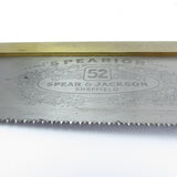 SOLD - Spear and Jackson Tenon Saw No. 52- 15tpi -10" (Beech)