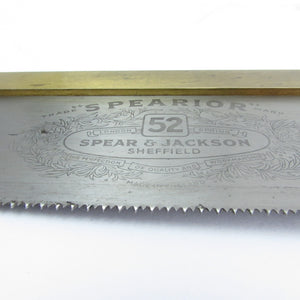 SOLD - Spear and Jackson Tenon Saw No. 52- 15tpi -10" (Beech)