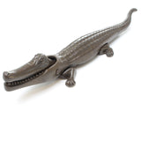 SOLD - Old Large Cast Iron Crocodile Nutcracker