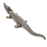 SOLD - Old Large Cast Iron Crocodile Nutcracker