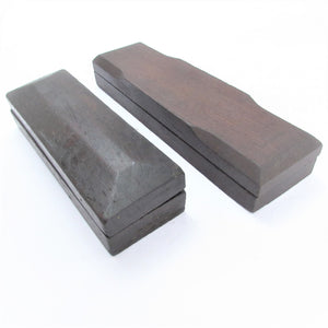 2x Boxed Oilstone Sharpening Stones (Mahogany)